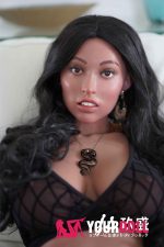 JiuShengDoll Gabriela #28 162cm Eカップ シリコンヘッド＋TPEボディ ダークブラウン肌 ラブドール 顎機能付き