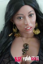 JiuShengDoll Gabriela #28 162cm Eカップ シリコンヘッド＋TPEボディ ダークブラウン肌 ラブドール 顎機能付き - 画像 (9)