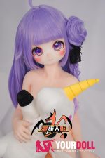 MOZU  ユニコーン (独角兽)  85cm 小胸 6kg 肌色＆瞳色＆ウィッグ＆メイク＆衣装は画像と同じ  ビニールヘッド+TPEボディ ラブドール - 画像 (3)
