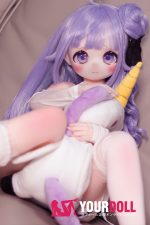 MOZU  ユニコーン (独角兽)  85cm 小胸 6kg 肌色＆瞳色＆ウィッグ＆メイク＆衣装は画像と同じ  ビニールヘッド+TPEボディ ラブドール - 画像 (2)