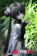 MOZU  非笑  85cm 小胸 6kg 肌色＆瞳色＆ウィッグ＆メイク＆衣装は画像と同じ  ビニールヘッド+TPEボディ ラブドール - 画像 (10)