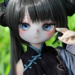 MOZU  非笑  85cm 小胸 6kg 肌色＆瞳色＆ウィッグ＆メイク＆衣装は画像と同じ  ビニールヘッド+TPEボディ ラブドール