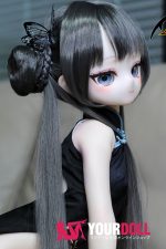MOZU  非笑  85cm 小胸 6kg 肌色＆瞳色＆ウィッグ＆メイク＆衣装は画像と同じ  ビニールヘッド+TPEボディ ラブドール - 画像 (3)