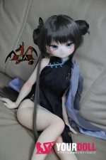 MOZU  非笑  85cm 小胸 6kg 肌色＆瞳色＆ウィッグ＆メイク＆衣装は画像と同じ  ビニールヘッド+TPEボディ ラブドール - 画像 (12)