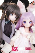 MOZU  非笑  85cm 小胸 6kg 肌色＆瞳色＆ウィッグ＆メイク＆衣装は画像と同じ  ビニールヘッド+TPEボディ ラブドール - 画像 (14)