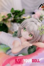 MOZU  草ちゃん  85cm 小胸 6kg 肌色＆瞳色＆ウィッグ＆メイク＆衣装は画像と同じ  ビニールヘッド+TPEボディ ラブドール - 画像 (6)