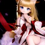 MOZU  きつねちゃん(小狐狸)  85cm 小胸 6kg 肌色＆瞳色＆ウィッグ＆メイク＆衣装は画像と同じ  ビニールヘッド+TPEボディ ラブドール