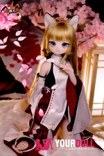 MOZU  きつねちゃん(小狐狸)  85cm 小胸 6kg 肌色＆瞳色＆ウィッグ＆メイク＆衣装は画像と同じ  ビニールヘッド+TPEボディ ラブドール - 画像 (5)