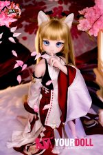 MOZU  きつねちゃん(小狐狸)  85cm 小胸 6kg 肌色＆瞳色＆ウィッグ＆メイク＆衣装は画像と同じ  ビニールヘッド+TPEボディ ラブドール - 画像 (2)