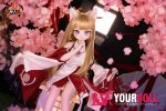 MOZU  きつねちゃん(小狐狸)  85cm 小胸 6kg 肌色＆瞳色＆ウィッグ＆メイク＆衣装は画像と同じ  ビニールヘッド+TPEボディ ラブドール - 画像 (12)