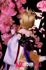 MOZU  きつねちゃん(小狐狸)  85cm 小胸 6kg 肌色＆瞳色＆ウィッグ＆メイク＆衣装は画像と同じ  ビニールヘッド+TPEボディ ラブドール - 画像 (9)