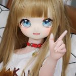 MOZU 黄豆 121cm 小胸 14.7kg 肌色＆瞳色＆ウィッグ＆メイク＆衣装は画像と同じ  ビニールヘッド+TPEボディ ラブドール