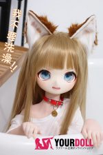 MOZU 黄豆 121cm 小胸 14.7kg 肌色＆瞳色＆ウィッグ＆メイク＆衣装は画像と同じ  ビニールヘッド+TPEボディ ラブドール - 画像 (5)