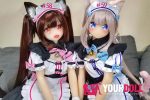 AotumeDoll #58 135cm AAカップ Fat アニメドール ショコラ 猫娘 メイド 愛嬌 ラブドール - 画像 (7)