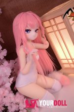 MOZU きつねちゃん(小狐狸) 2.0 85cm 小胸 6kg 肌色＆瞳色＆ウィッグ＆メイク＆衣装は画像と同じ  ビニールヘッド+TPEボディ ラブドール - 画像 (3)