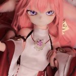 MOZU きつねちゃん(小狐狸) 2.0 85cm 小胸 6kg 肌色＆瞳色＆ウィッグ＆メイク＆衣装は画像と同じ  ビニールヘッド+TPEボディ ラブドール