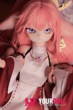 MOZU きつねちゃん(小狐狸) 2.0 85cm 小胸 6kg 肌色＆瞳色＆ウィッグ＆メイク＆衣装は画像と同じ  ビニールヘッド+TPEボディ ラブドール