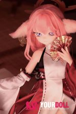 MOZU きつねちゃん(小狐狸) 2.0 85cm 小胸 6kg 肌色＆瞳色＆ウィッグ＆メイク＆衣装は画像と同じ  ビニールヘッド+TPEボディ ラブドール - 画像 (5)