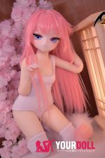 MOZU きつねちゃん(小狐狸) 2.0 85cm 小胸 6kg 肌色＆瞳色＆ウィッグ＆メイク＆衣装は画像と同じ  ビニールヘッド+TPEボディ ラブドール - 画像 (7)