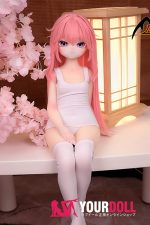 MOZU きつねちゃん(小狐狸) 2.0 85cm 小胸 6kg 肌色＆瞳色＆ウィッグ＆メイク＆衣装は画像と同じ  ビニールヘッド+TPEボディ ラブドール - 画像 (6)