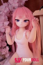 MOZU きつねちゃん(小狐狸) 2.0 85cm 小胸 6kg 肌色＆瞳色＆ウィッグ＆メイク＆衣装は画像と同じ  ビニールヘッド+TPEボディ ラブドール - 画像 (5)