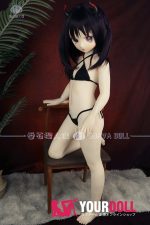 GUAVADOLL DM02 136cm AAカップ ノーマル肌 手描きメイク ビニール製のヘッド 小悪魔 アニメドール - 画像 (2)
