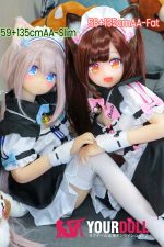 AotumeDoll #58 135cm AAカップ Fat アニメドール ショコラ 猫娘 メイド 愛嬌 ラブドール - 画像 (5)