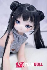 MOZU 非笑 85cm 小胸 6kg 肌色＆瞳色＆ウィッグ＆メイク＆衣装は画像と同じ  ビニールヘッド+TPEボディ ラブドール - 画像 (9)