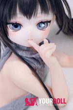MOZU 非笑 85cm 小胸 6kg 肌色＆瞳色＆ウィッグ＆メイク＆衣装は画像と同じ  ビニールヘッド+TPEボディ ラブドール - 画像 (10)