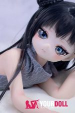 MOZU 非笑 85cm 小胸 6kg 肌色＆瞳色＆ウィッグ＆メイク＆衣装は画像と同じ  ビニールヘッド+TPEボディ ラブドール - 画像 (12)