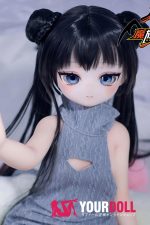 MOZU 非笑 85cm 小胸 6kg 肌色＆瞳色＆ウィッグ＆メイク＆衣装は画像と同じ  ビニールヘッド+TPEボディ ラブドール - 画像 (7)