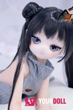 MOZU 非笑 85cm 小胸 6kg 肌色＆瞳色＆ウィッグ＆メイク＆衣装は画像と同じ  ビニールヘッド+TPEボディ ラブドール - 画像 (4)