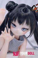 MOZU 非笑 85cm 小胸 6kg 肌色＆瞳色＆ウィッグ＆メイク＆衣装は画像と同じ  ビニールヘッド+TPEボディ ラブドール - 画像 (6)