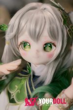 MOZU 草ちゃん 85cm 小胸 6kg 肌色＆瞳色＆ウィッグ＆メイク＆衣装は画像と同じ  ビニールヘッド+TPEボディ ラブドール - 画像 (10)