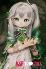 MOZU 草ちゃん 85cm 小胸 6kg 肌色＆瞳色＆ウィッグ＆メイク＆衣装は画像と同じ  ビニールヘッド+TPEボディ ラブドール - 画像 (9)