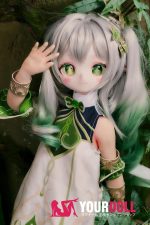 MOZU 草ちゃん 85cm 小胸 6kg 肌色＆瞳色＆ウィッグ＆メイク＆衣装は画像と同じ  ビニールヘッド+TPEボディ ラブドール - 画像 (5)