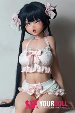 ElsaBabe 岩田光希 AHR008 148cm-S ピンク肌 フルシリコン 舌出し セックスの誘い ラブドール - 画像 (12)