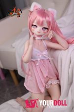 MOZU 愛莉 85cm 小胸 6kg 肌色＆瞳色＆ウィッグ＆メイク＆衣装は画像と同じ ビニールヘッド+TPEボディ ラブドール - 画像 (2)