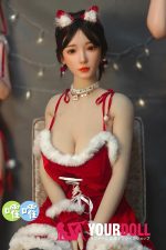Shedoll Chulin(楚琳)163cm Hカップ シリコンヘッド +TPEボディ サンタガール セックスドール - 画像 (3)