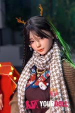 Shedoll Zhiyuan(芷沅) 158cm Cカップ シリコンヘッド+TPEボディ クリスマスデート ダッチワイフ - 画像 (2)