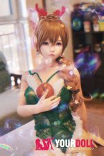 Shedoll Luoxiaoyi(洛小乙) 148cm  Dカップ フルシリコン ボディ材質選択可 クリスマス衣装 　セックス人形 - 画像 (5)