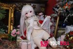 MOZU 凯拉 121cm 小胸 14.7kg 肌色＆瞳色＆ウィッグ＆メイク＆衣装は画像と同じ ビニールヘッド+TPEボディ ラブドール - 画像 (18)