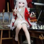 MOZU 凯拉 121cm 小胸 14.7kg 肌色＆瞳色＆ウィッグ＆メイク＆衣装は画像と同じ ビニールヘッド+TPEボディ ラブドール