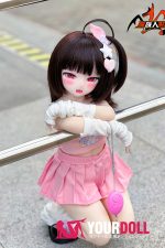 MOZU  美夜  85cm 小胸 6kg 肌色＆瞳色＆ウィッグ＆メイク＆衣装は画像と同じ  ビニールヘッド+TPEボディ 可愛いラブドール - 画像 (2)