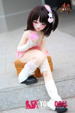 MOZU  美夜  85cm 小胸 6kg 肌色＆瞳色＆ウィッグ＆メイク＆衣装は画像と同じ  ビニールヘッド+TPEボディ 可愛いラブドール - 画像 (7)