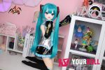 MOZU  小音  85cm 小胸 6kg 肌色＆瞳色＆ウィッグ＆メイク＆衣装（COS服）は画像と同じ  ビニールヘッド+TPEボディ 可愛いラブドール - 画像 (12)