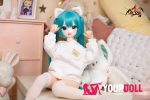 MOZU  小音  85cm 小胸 6kg 肌色＆瞳色＆ウィッグ＆メイク＆衣装（COS服）は画像と同じ  ビニールヘッド+TPEボディ 可愛いラブドール - 画像 (6)