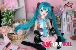 MOZU  小音  85cm 小胸 6kg 肌色＆瞳色＆ウィッグ＆メイク＆衣装（COS服）は画像と同じ  ビニールヘッド+TPEボディ 可愛いラブドール - 画像 (11)