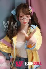 WM Dolls 綾子 #399 154cm Aカップ ノーマル肌  可愛い 年下 妹系 ツインテール TPEラブドール - 画像 (10)