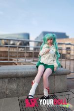 Shedoll Ailin(艾琳) cos初音未来 148cm  Dカップ フルシリコン ボディ材質選択可 ロりラブドール - 画像 (5)